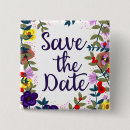 Search for save date wedding badges Floral