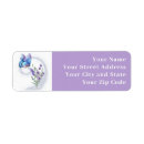 Search for lavender return address labels Flower