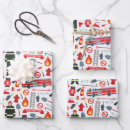 Search for firefighter wrapping paper Fire department
