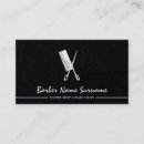 Search for hair comb business cards Barber