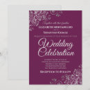 Search for purple and silver wedding invitations Floral