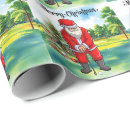 Search for santa claus christmas wrapping paper Green