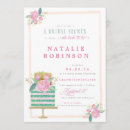 Search for cake bridal shower invitations Black and white