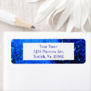 Search for raindrop return address labels Blue