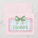 Search for blue gingham postcards Plaid