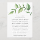 Search for green and white rehearsal dinner invitations Greenery