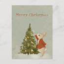Search for vintage christmas postcards bunny