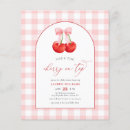 Search for toppings 4x5 invitations Cherry on top