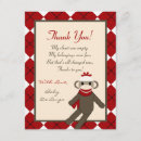 Search for sock monkey cards Red