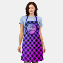 Search for purple gingham aprons Chequered
