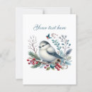 Search for winter bird postcards Cute