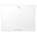 Search for monogrammed notepads Simple