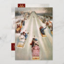 Search for toboggan christmas cards Vintage
