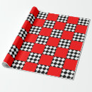 Search for black and white harlequin wrapping paper Red