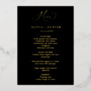 Search for black and gold dinner menus Minimalist