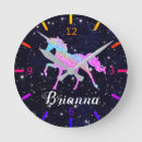 Search for unicorn clocks Colourful