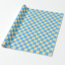 Search for light blue and white gingham wrapping paper Retro