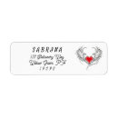 Search for red hearts return address labels Symbol