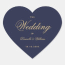 Search for navy blue yellow wedding stickers Heart