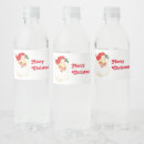 Search for santa claus water bottle labels Vintage
