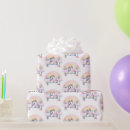 Search for first birthday girl wrapping paper Unicorn 1st birthday