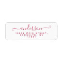Search for burgandy return address labels Girly