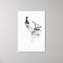 Search for wolf canvas prints Watercolor