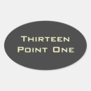 Search for 13 oval stickers Half