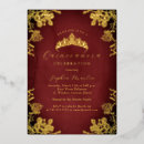 Search for enchanted quinceanera invitations Gold