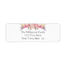 Search for girly floral return address labels Birthday