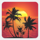 Search for palm tree silhouette stickers Sunset