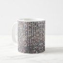 Search for silver and white mugs Metallic