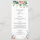 Search for blush pink wedding menus Floral