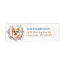 Search for pembroke corgi return address labels Cute