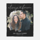 Search for engagement photo blankets Bride and groom