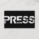 Search for journalist business cards Media