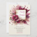 Search for magenta and gold invitations Burgundy