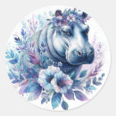 Search for hippopotamus stickers Blue