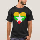 Search for myanmar flag tshirts Heart