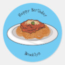 Search for spaghetti round stickers Pasta