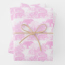 Search for pink toile wrapping paper Chinoiserie