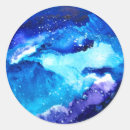 Search for watercolor galaxy stickers Blue