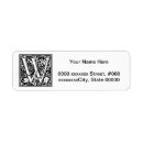 Search for letter w return address labels Initial