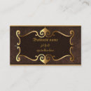 Search for self employed business cards Gold