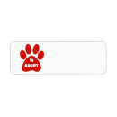 Search for dog rescue and adoption return address labels Cats