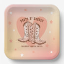 Search for cowboy boots plates Bridal shower