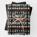 Search for gangsta wrapping paper Santa