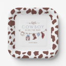 Search for western baby shower plates Blue