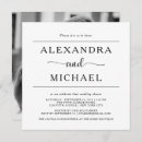 Search for photo shower wedding invitations Black and white