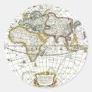 Search for old world map stickers Antique maps
